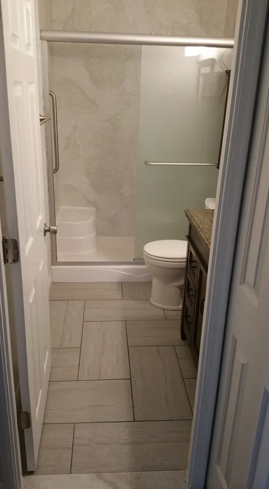 Bathroom remodeling project by Delta Remodelers