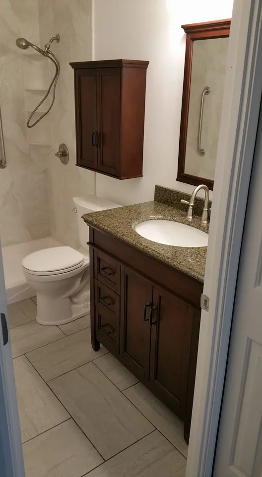 Bathroom remodeling project by Delta Remodelers