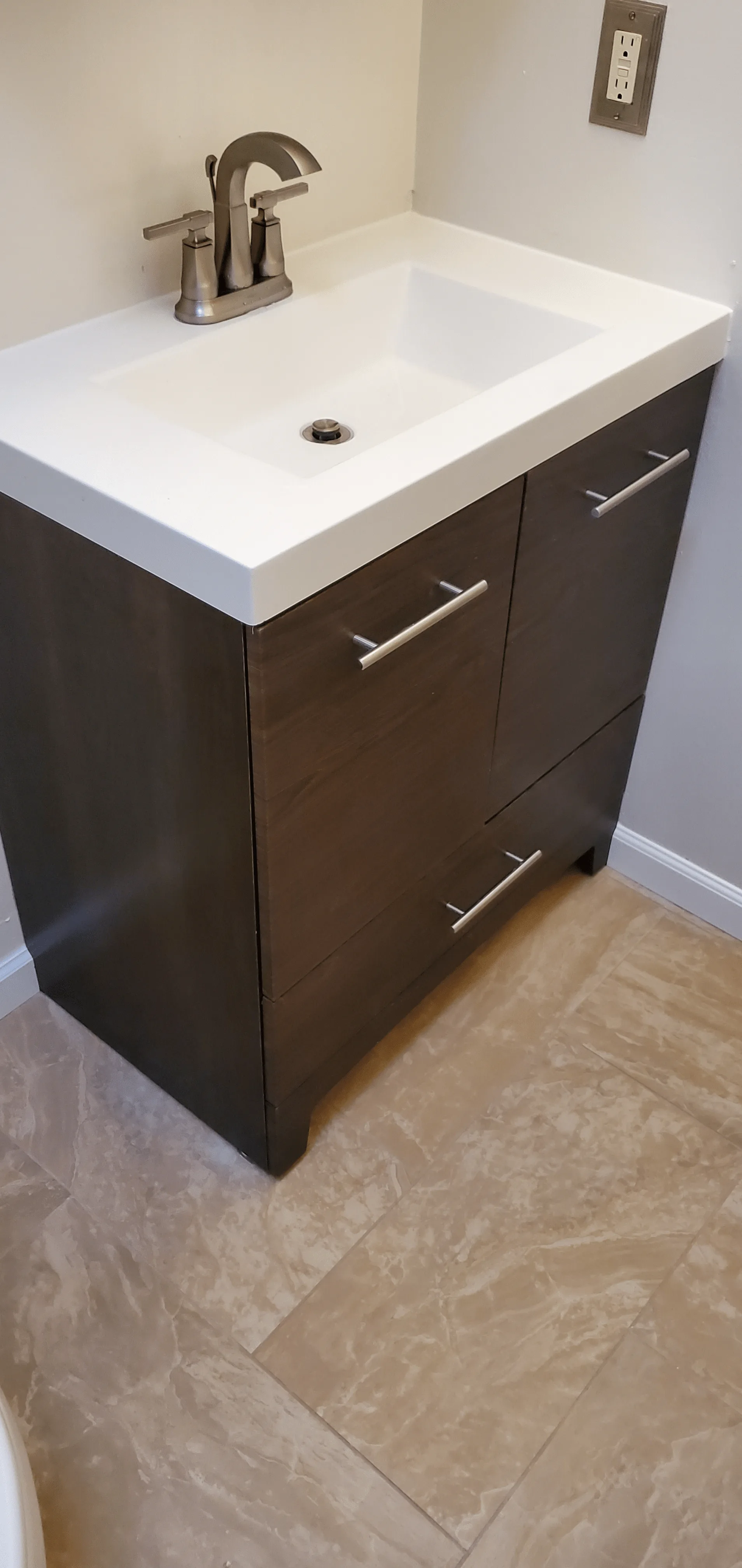 Bathroom remodeling project by Delta Remodelers
