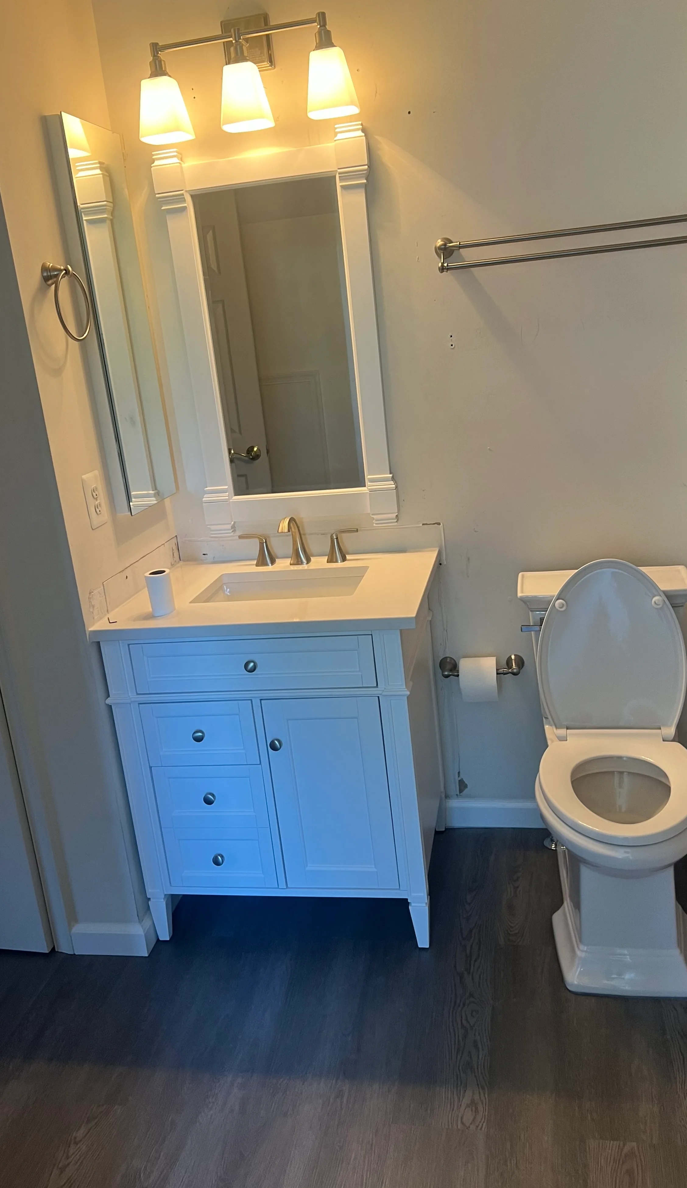 Bathroom remodeling project by Delta Remodelers