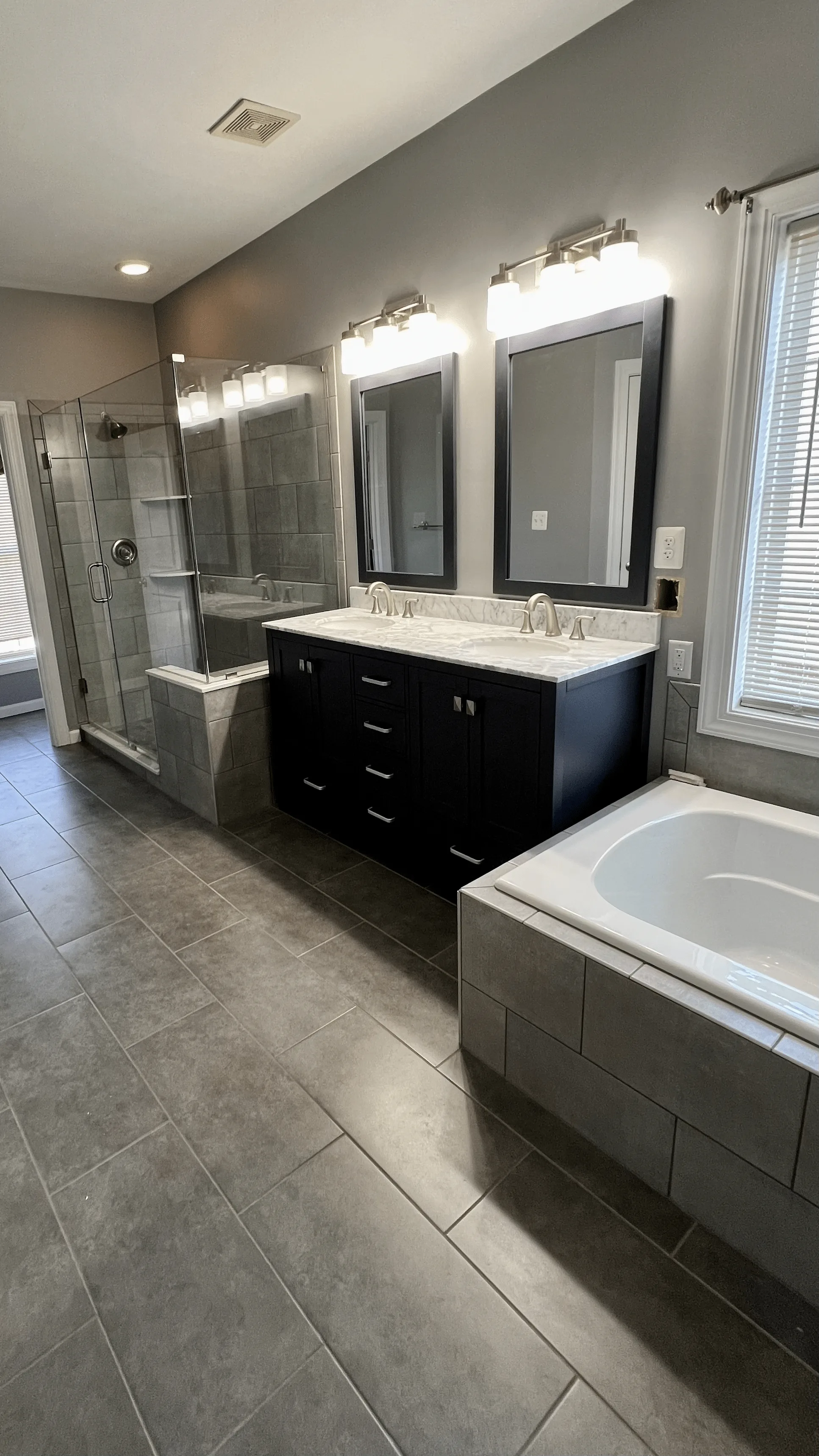 Bathroom remodeling project by Delta Remodelers