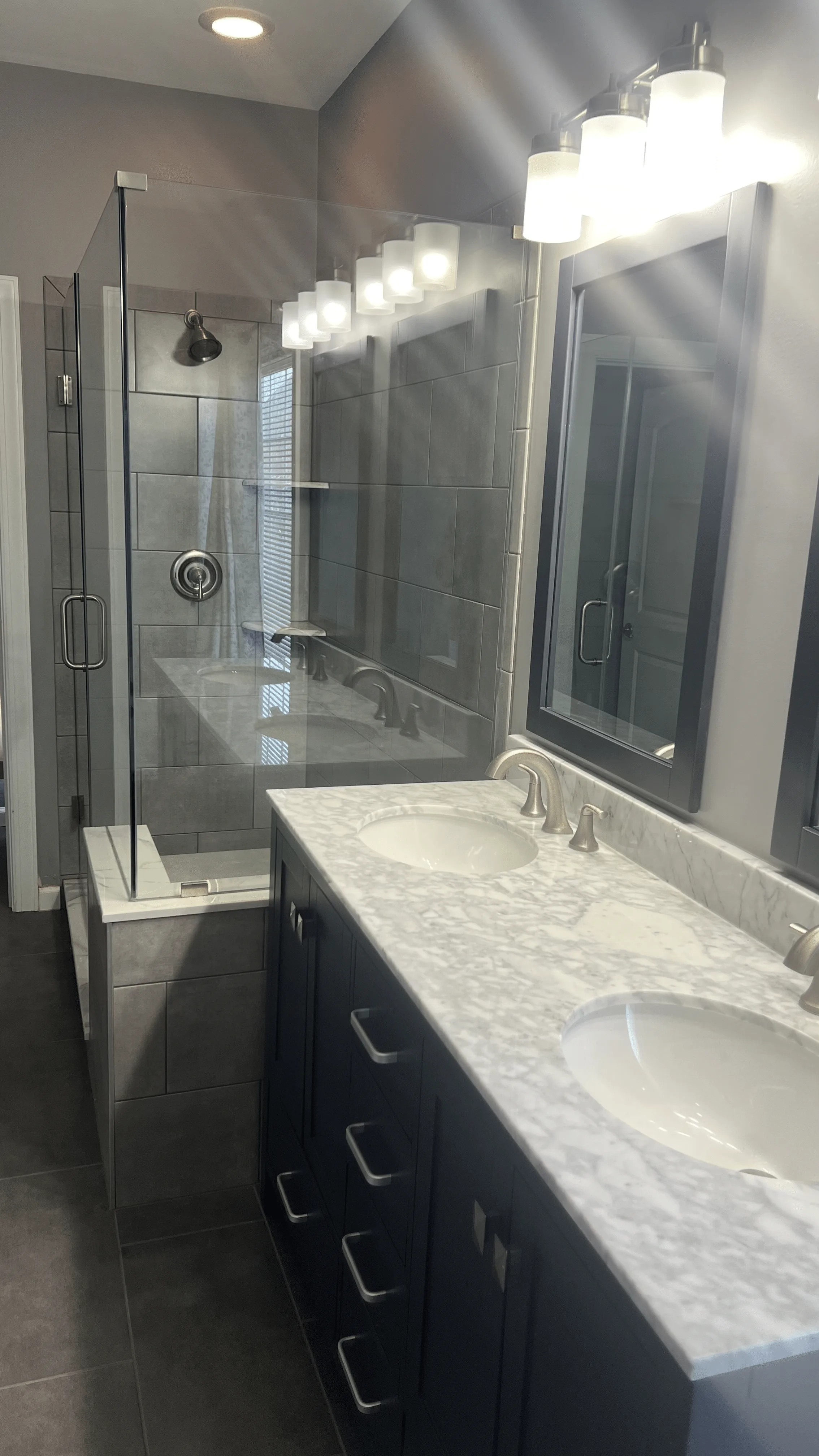 Bathroom remodeling project by Delta Remodelers