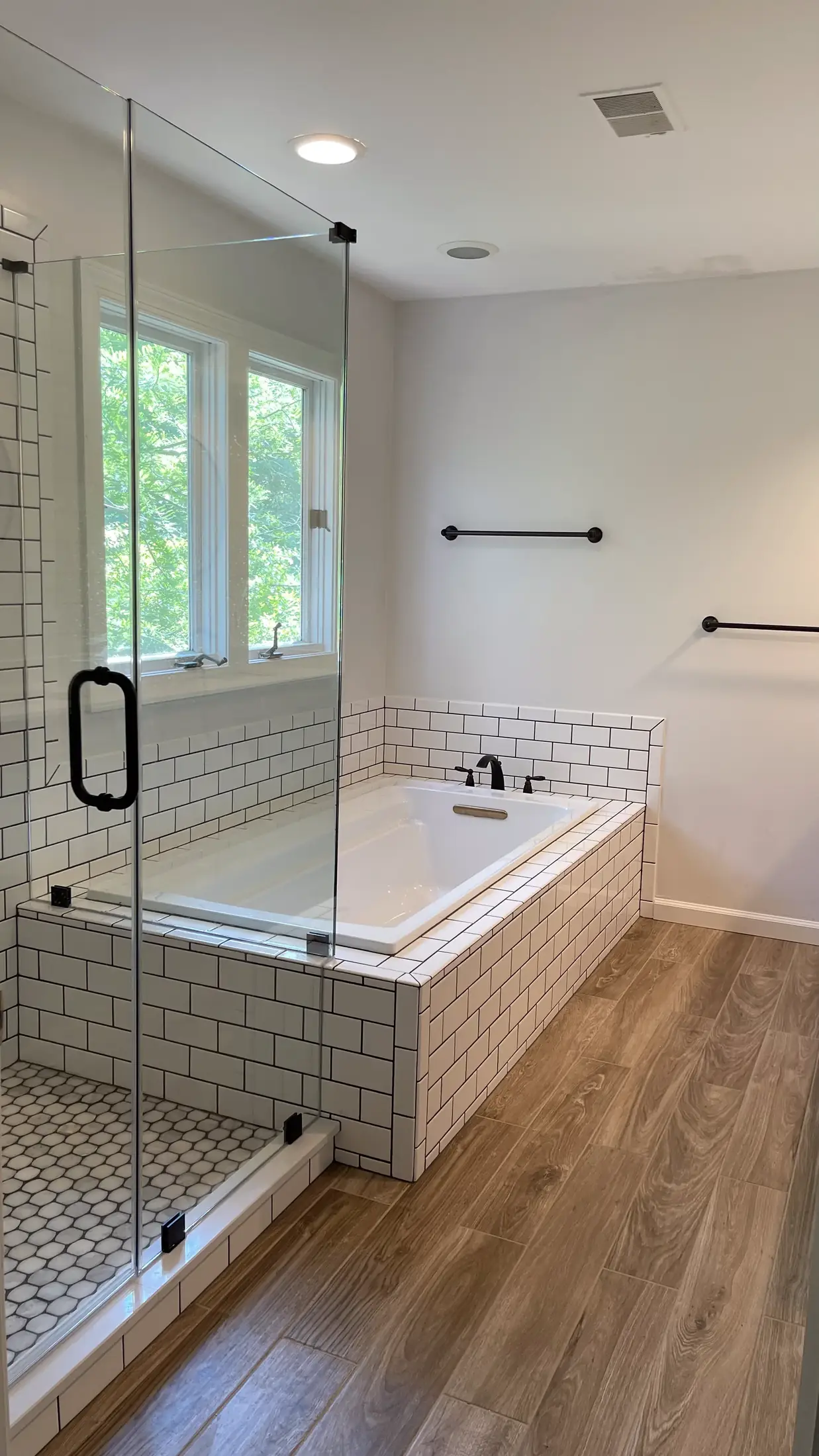 Completed bathroom remodeling project
