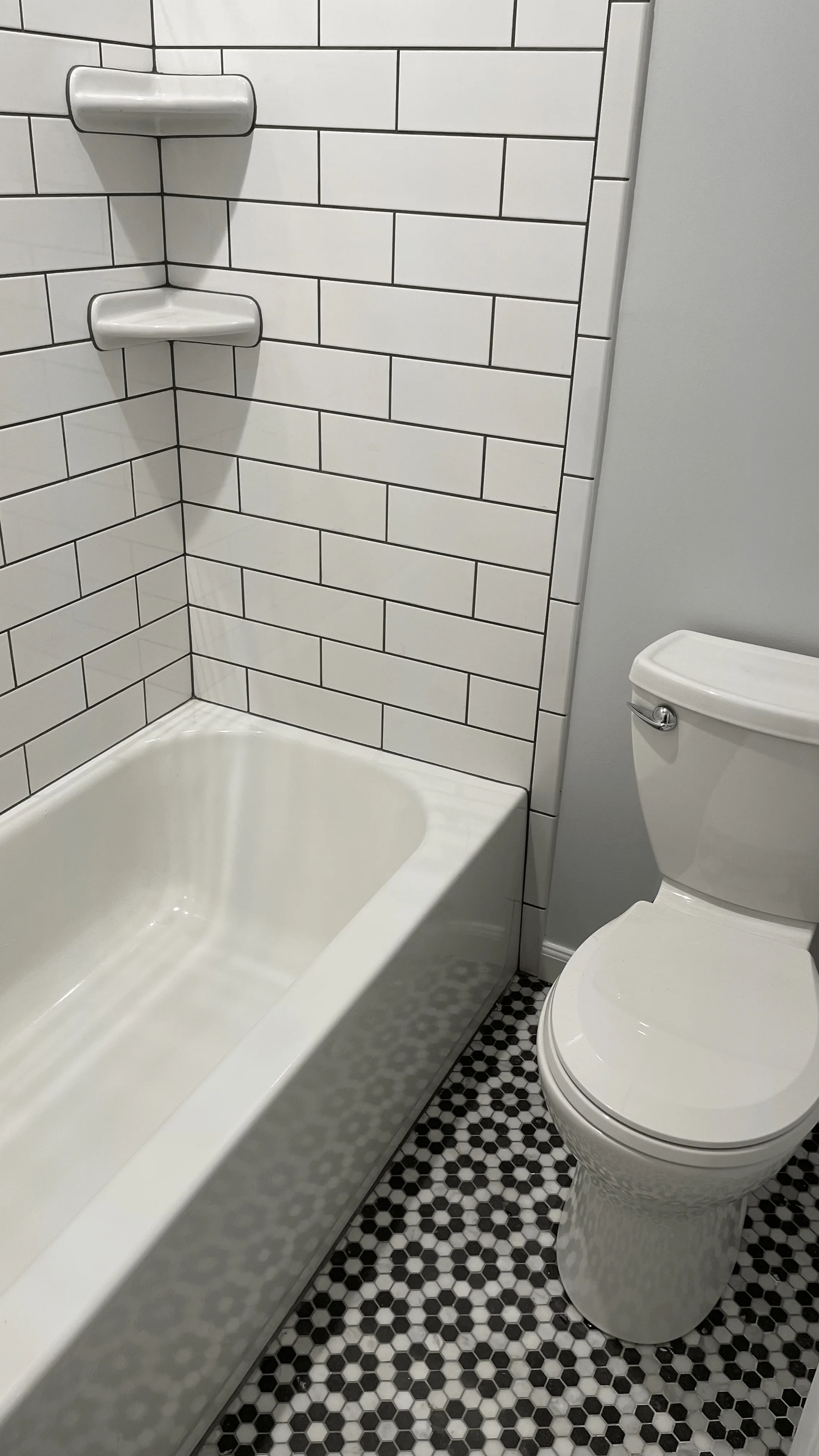 Completed bathroom remodeling project