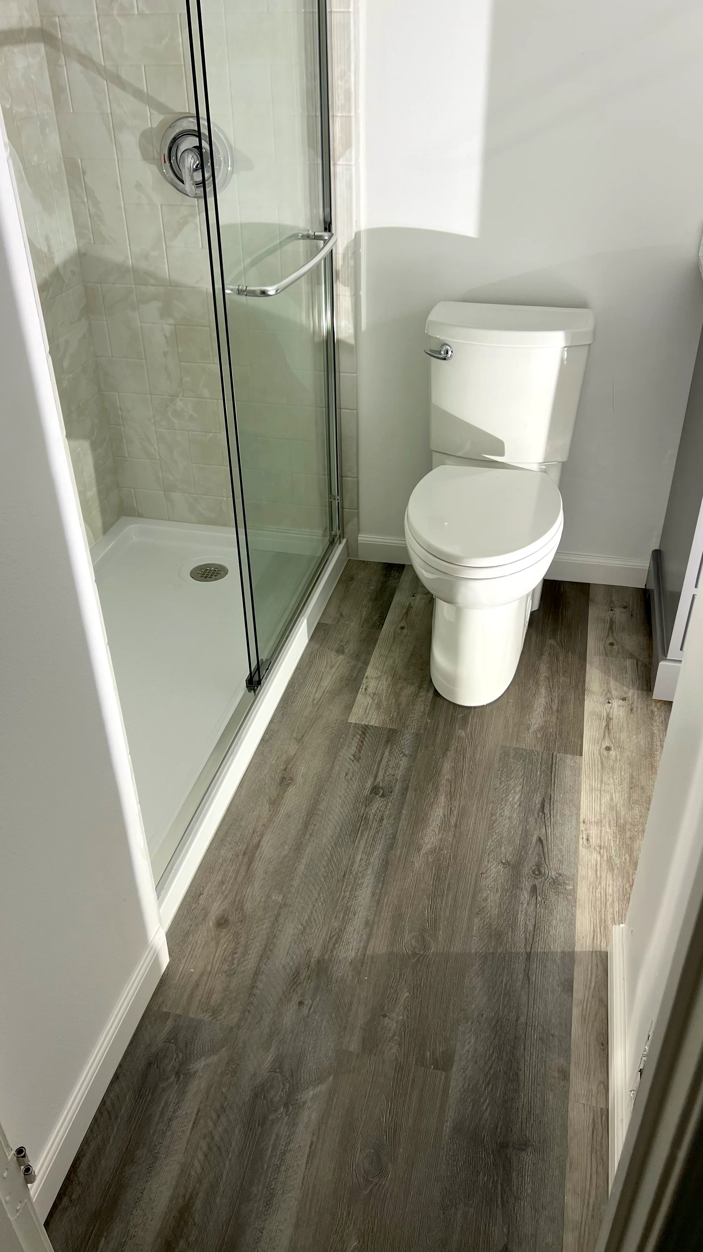 Completed bathroom remodeling project