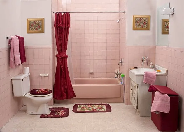 Bathroom before and after remodeling