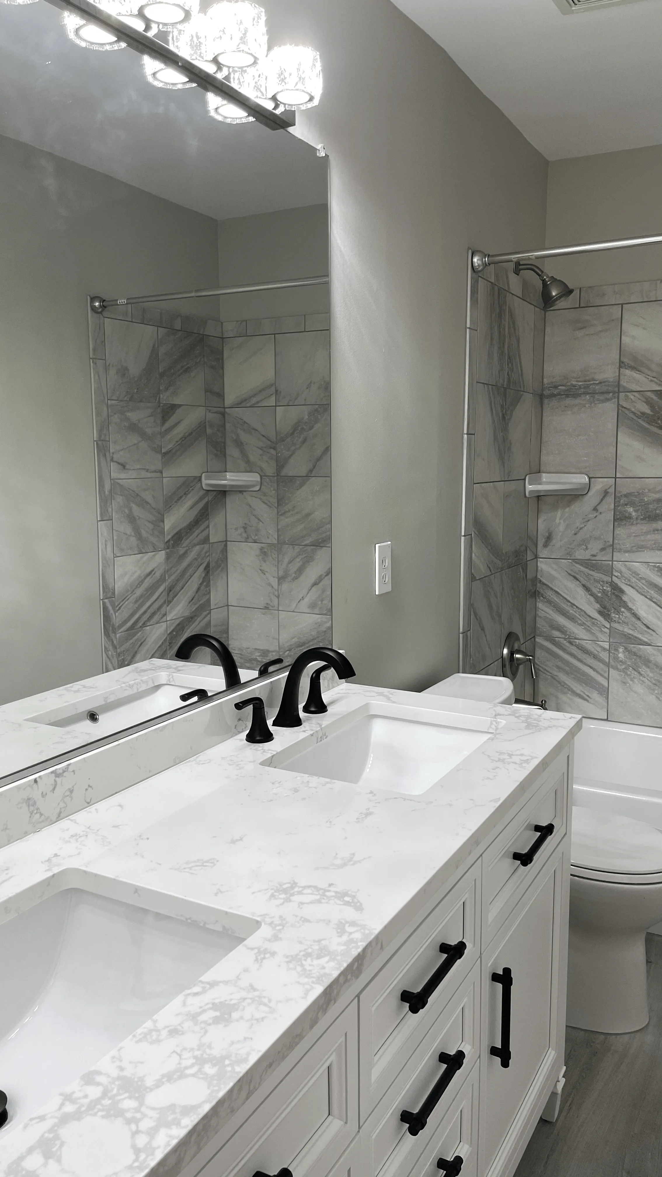 Bathroom remodeling project by Delta Remodelers